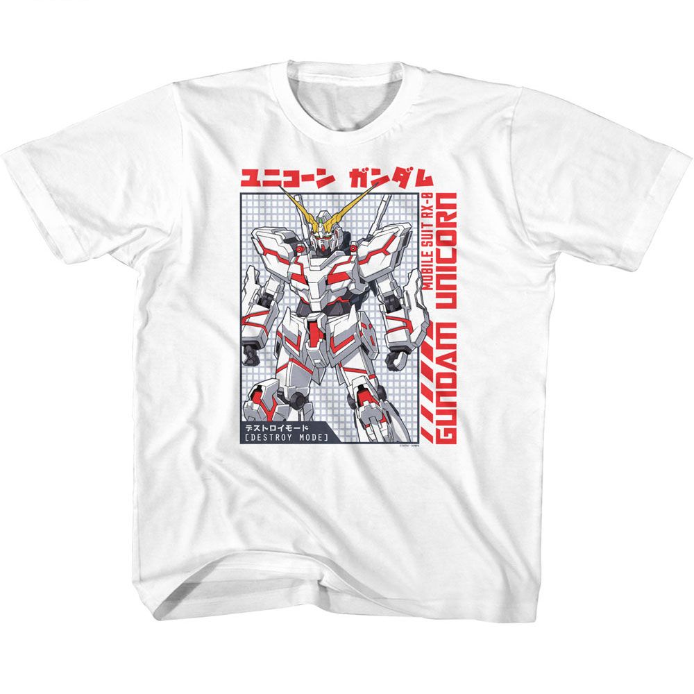 GUNDAM Eye-Catching T-Shirt, GUNDAM UNICORN D MODE