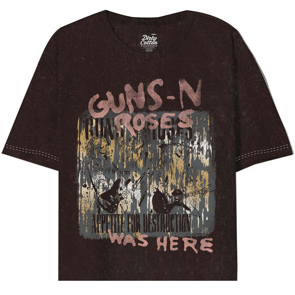 GUNS N' ROSES Oversized Crop, Was Here