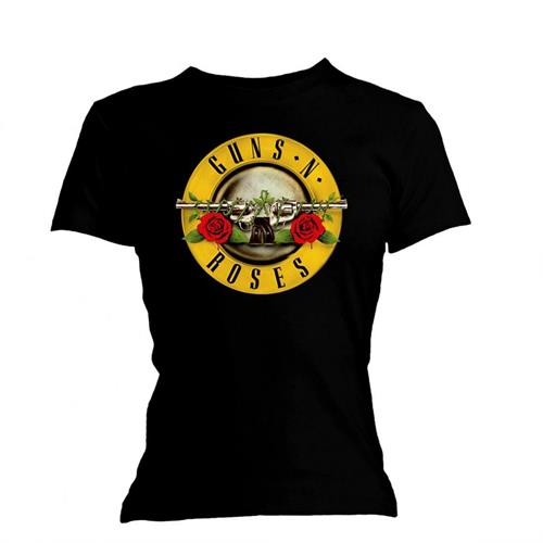 GUNS N' ROSES T-Shirt for Ladies, Classic Bullet Logo