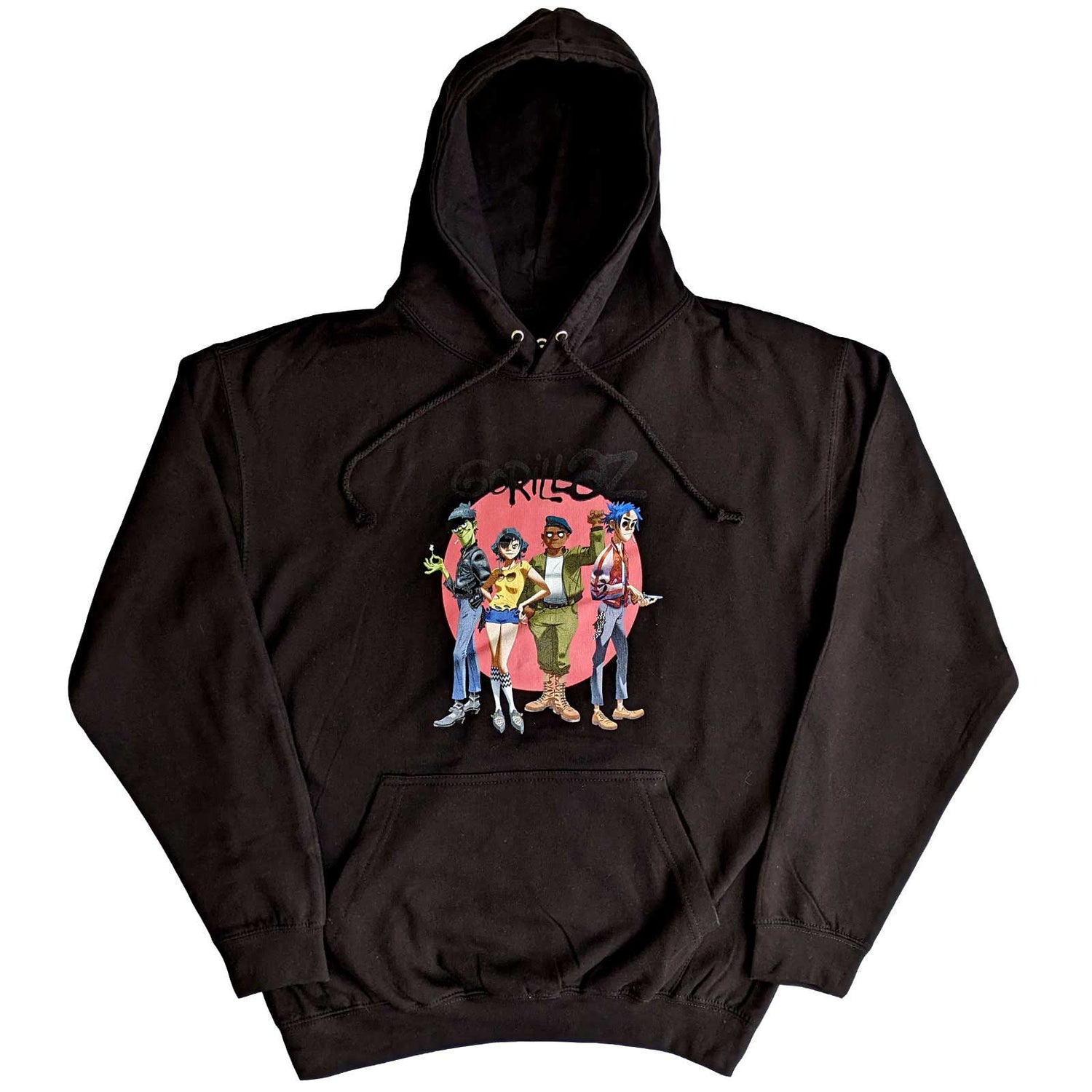 GORILLAZ Attractive Hoodie, Group Circle