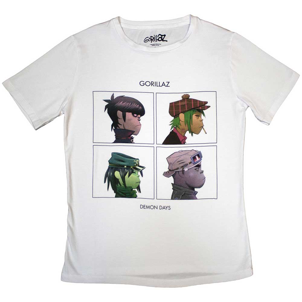 GORILLAZ Attractive Ladies T-Shirt, Demon Days