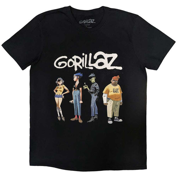 GORILLAZ Attractive T-Shirt, Group – Authentic Band Merch