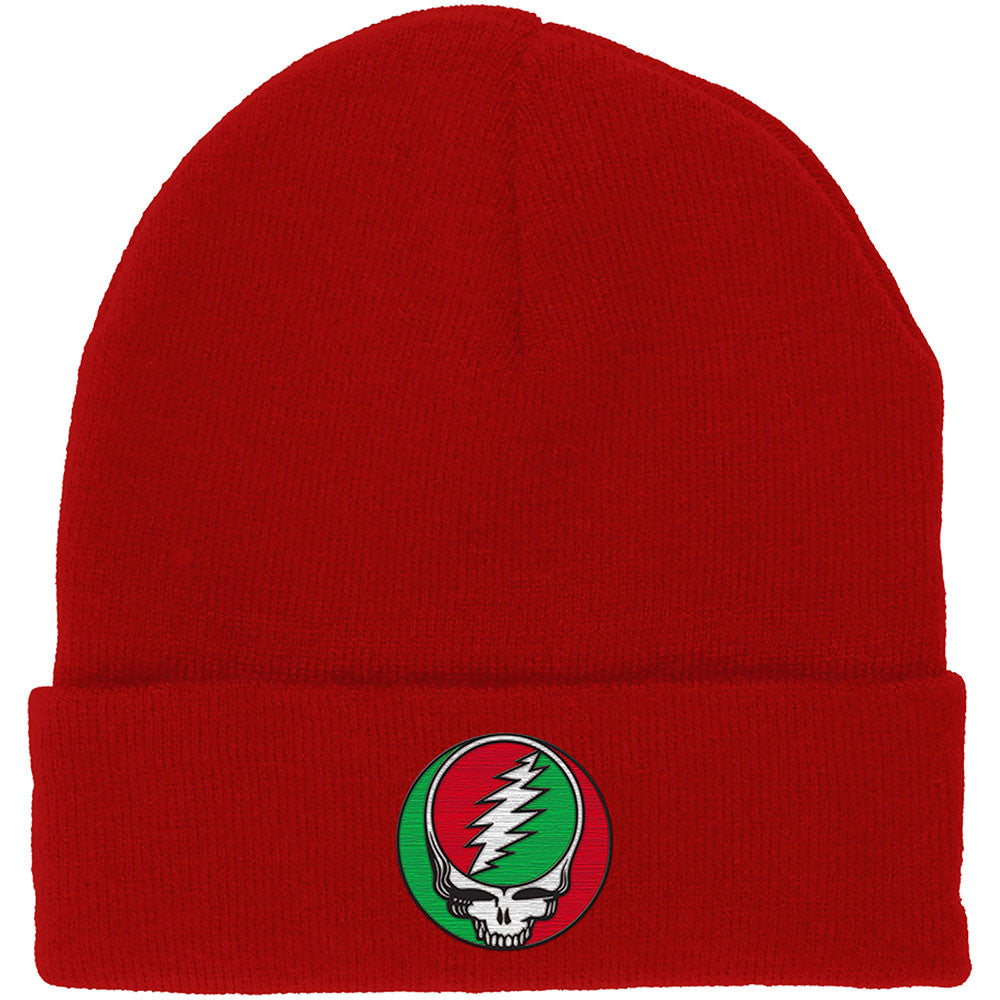 GRATEFUL DEAD Attractive Beanie Hat, Steal Your Face Red