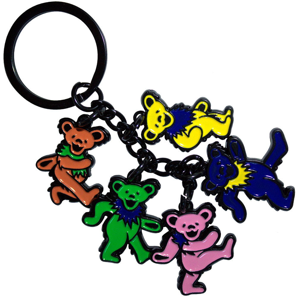 GRATEFUL DEAD Keychain, Dancing Bears Charms