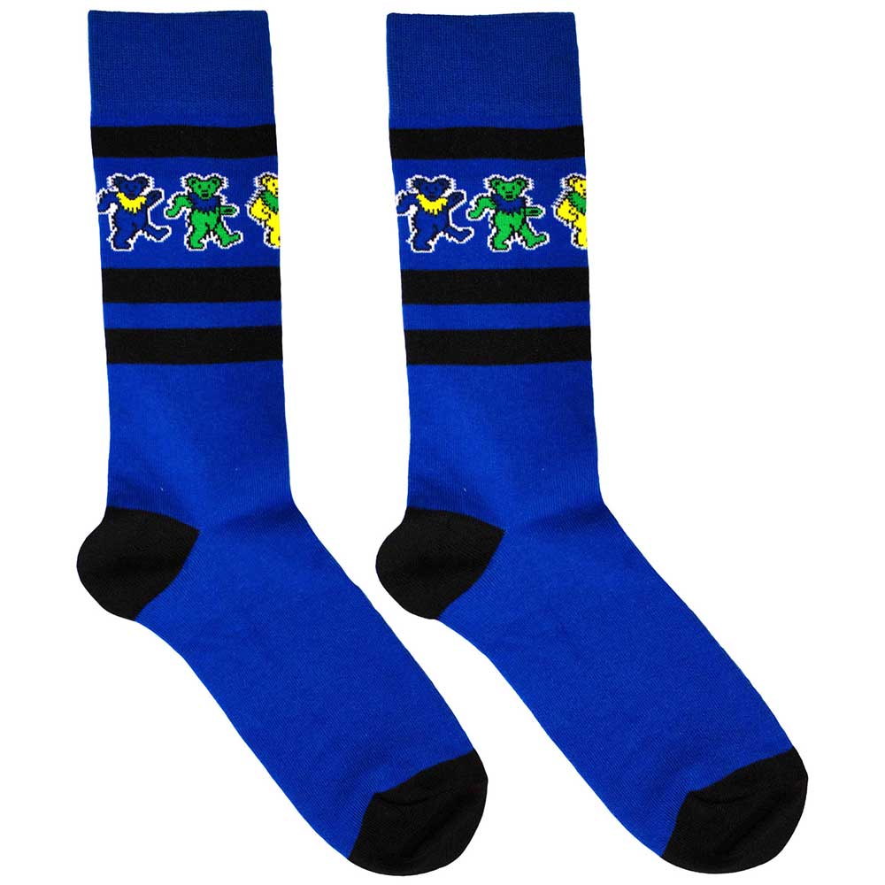 GRATEFUL DEAD Unisex Ankle Socks, Dancing Bears Stripe