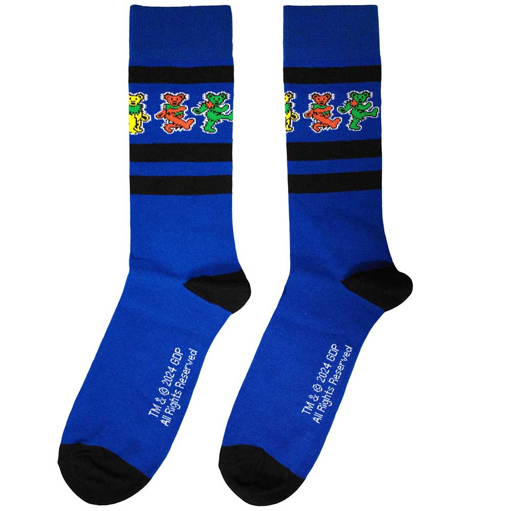 GRATEFUL DEAD Unisex Ankle Socks, Dancing Bears Stripe