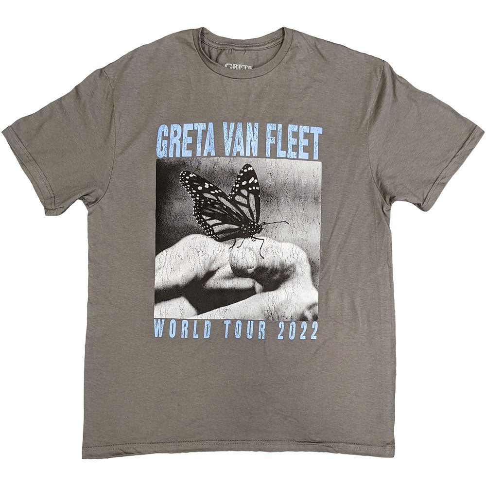 GRETA VAN FLEET Attractive T-Shirt, World Tour 2022 Butterfly