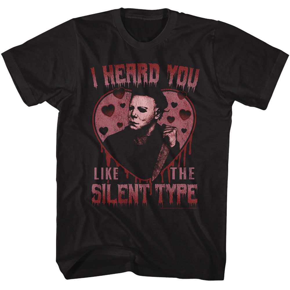 HALLOWEEN Eye-Catching T-Shirt, SILENT TYPE