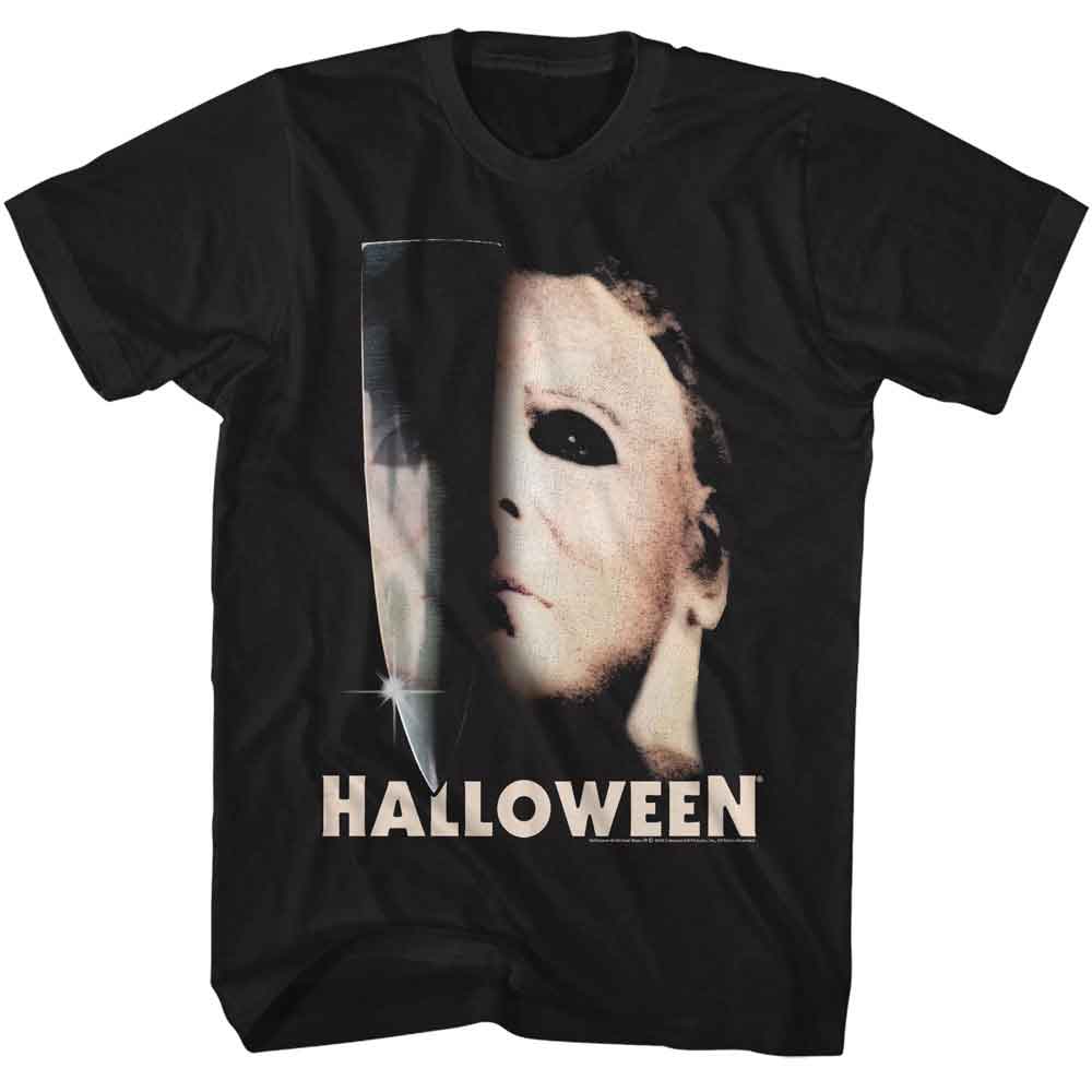 HALLOWEEN Eye-Catching T-Shirt, HALF MASK