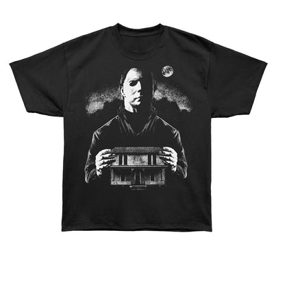 HALLOWEEN Oversized T-Shirt, MYERS WITH HOUSE