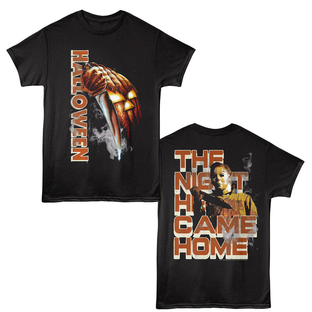 HALLOWEEN Eye-Catching T-Shirt, PUMPKIN KNIFE