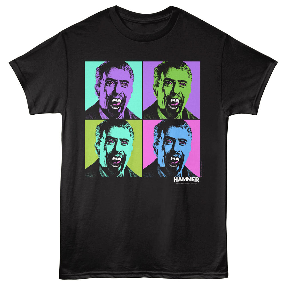 HAMMER HORROR Eye-Catching T-Shirt, DRACULA POP ART