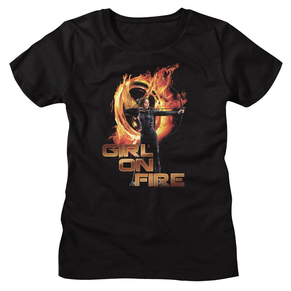 HUNGER GAMES Ladies T-Shirt, Girl on Fire