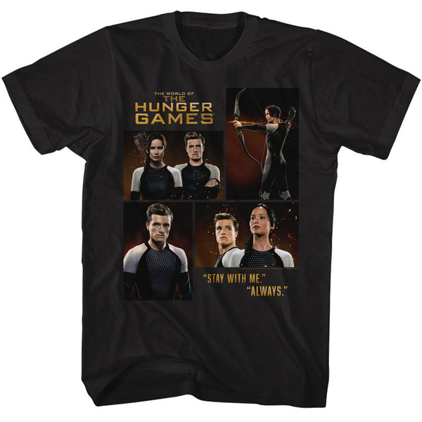 HUNGER GAMES T-Shirt, Katniss Peeta Four Photos