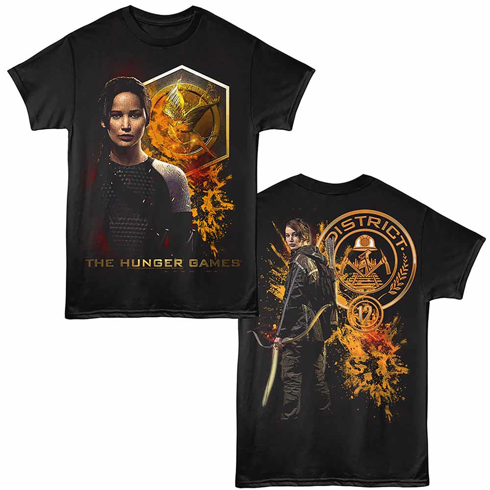 HUNGER GAMES Eye-Catching T-Shirt, KATNISS SPLATTER