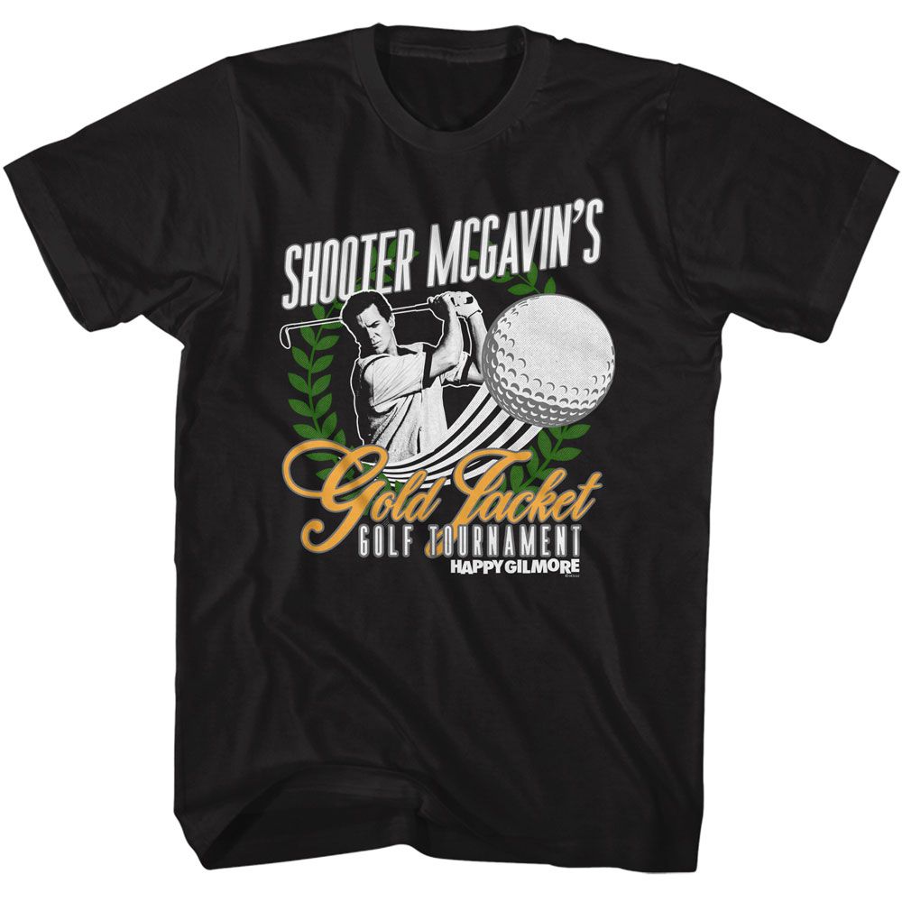 HAPPY GILMORE Eye-Catching T-Shirt, GOLD JACKET TOURNAMENT