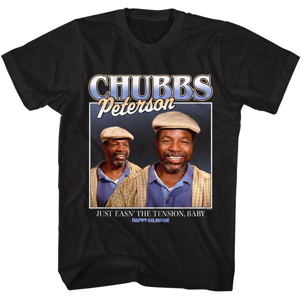 HAPPY GILMORE Eye-Catching T-Shirt, JUST EASIN THE TENSION BABY