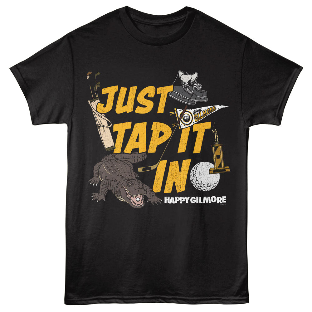 HAPPY GILMORE Eye-Catching T-Shirt, JUST TAP IT IN