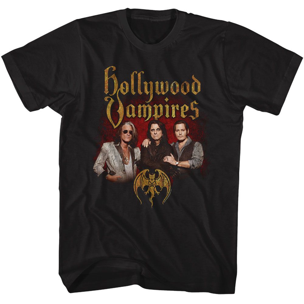 HOLLYWOOD VAMPIRES Eye-Catching T-Shirt, Band Photo