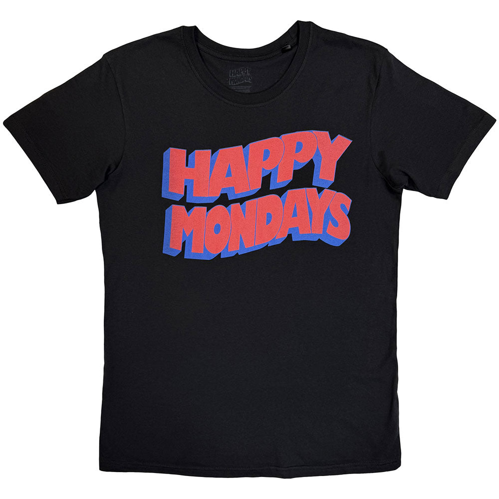 HAPPY MONDAYS Attractive T-Shirt, Wavy Logo