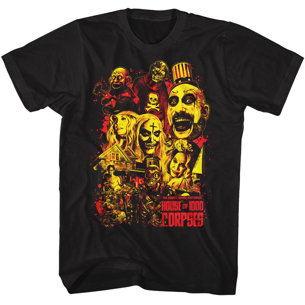 HOUSE OF 1000 CORPSES Eye-Catching T-Shirt, COLLAGE ART