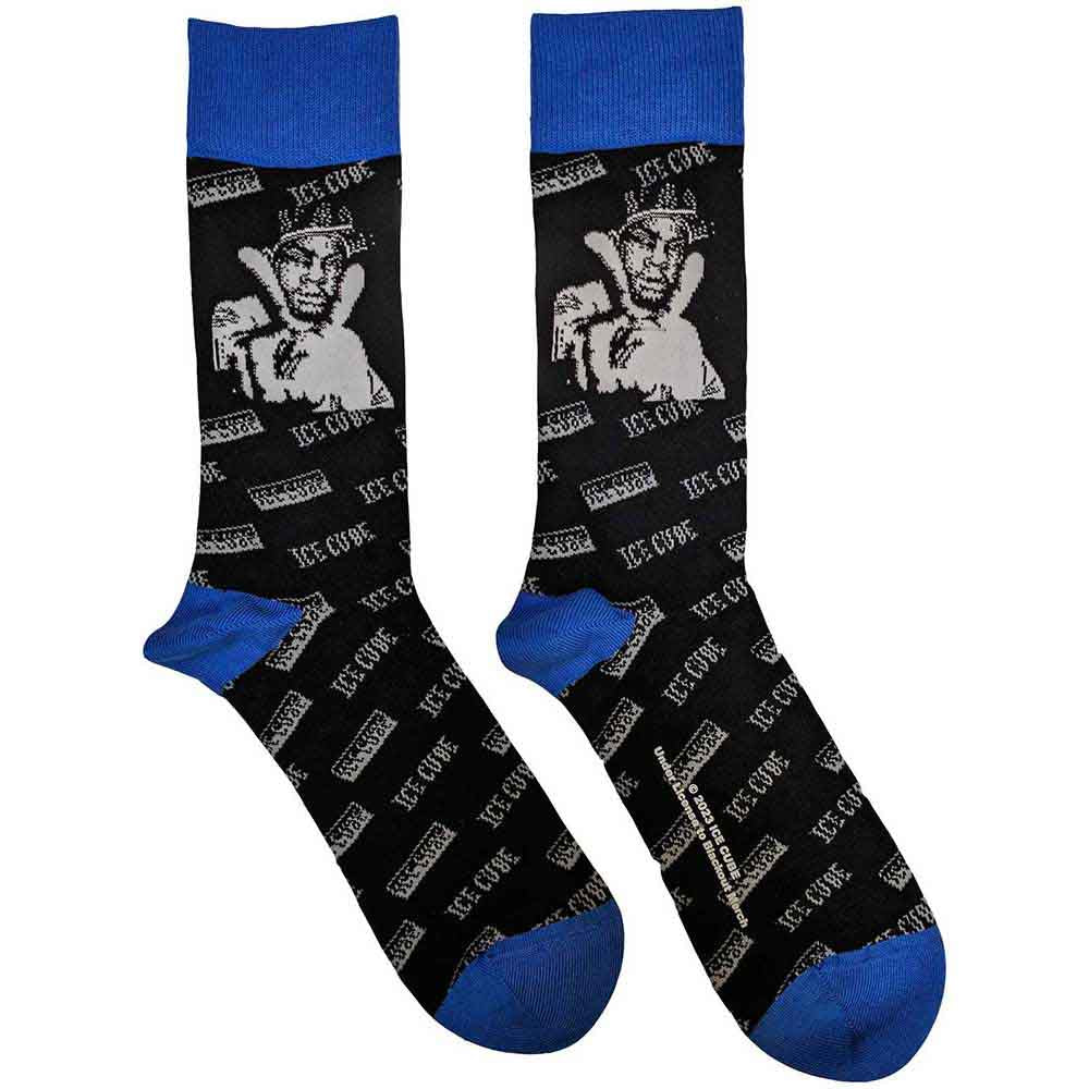 ICE CUBE Unisex Ankle Socks, B&amp;w Photo