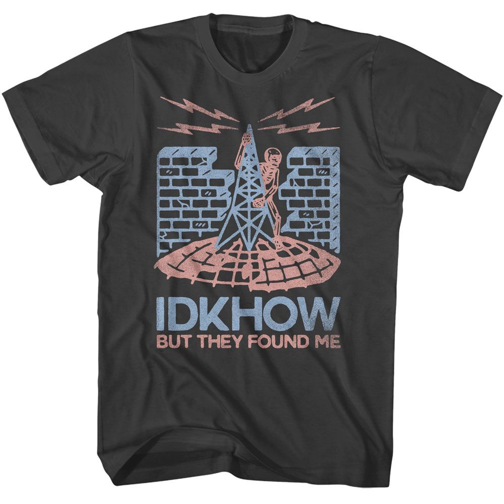 IDKHOW Eye-Catching T-Shirt, Radio Skeleton