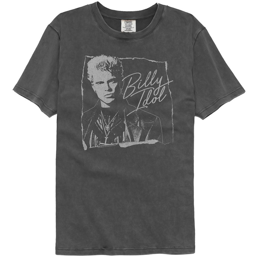 BILLY IDOL Vintage Wash T-Shirt, Torn