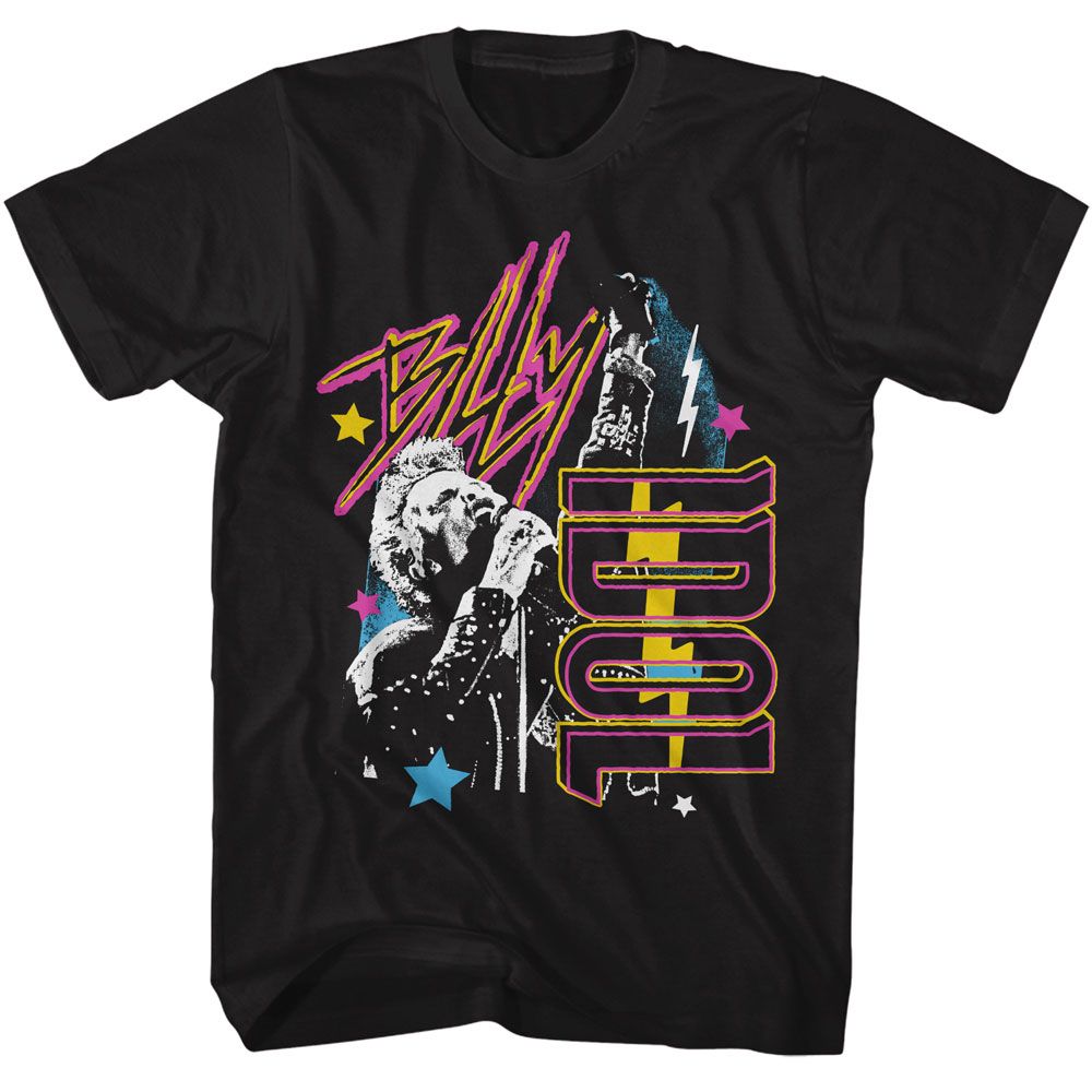 BILLY IDOL Eye-Catching T-Shirt, Fist Up