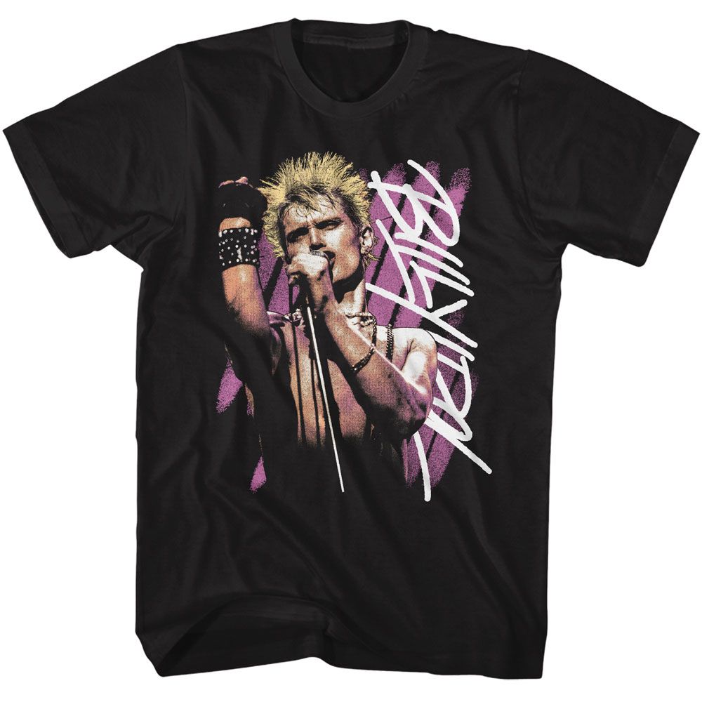 BILLY IDOL Eye-Catching T-Shirt, Stripes