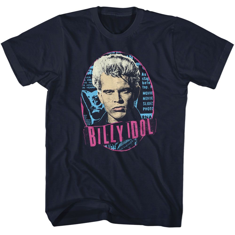 BILLY IDOL Eye-Catching T-Shirt, Oval