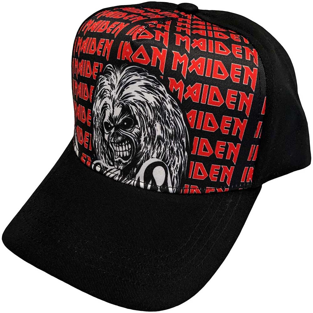 IRON MAIDEN Baseball Cap, Eddie Logo Repeat