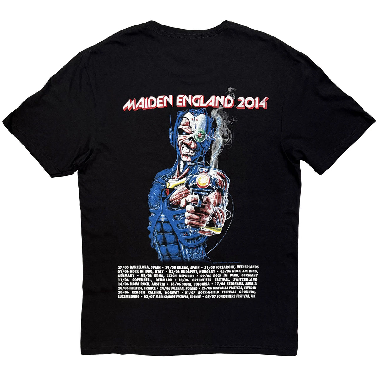 IRON MAIDEN Attractive T-Shirt, England 2014 Tour