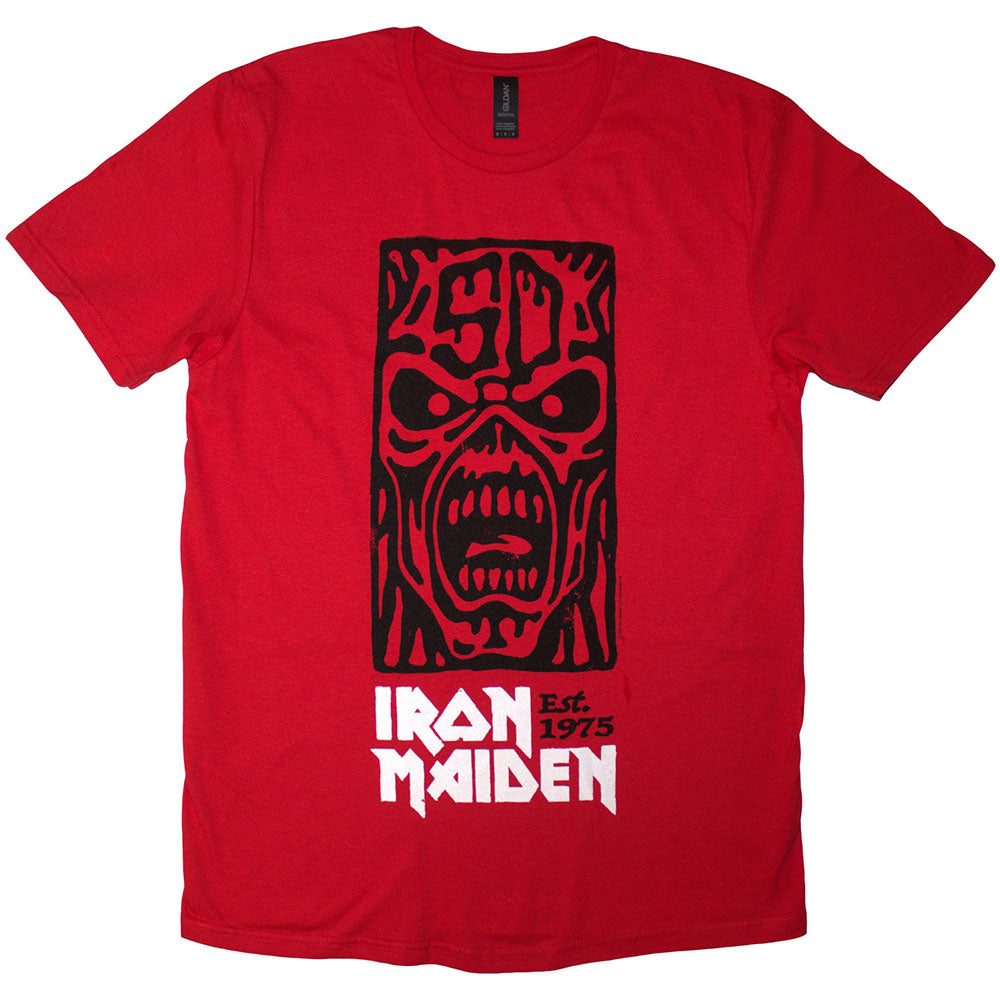 IRON MAIDEN Attractive T-Shirt, Est. 1975 Stamp