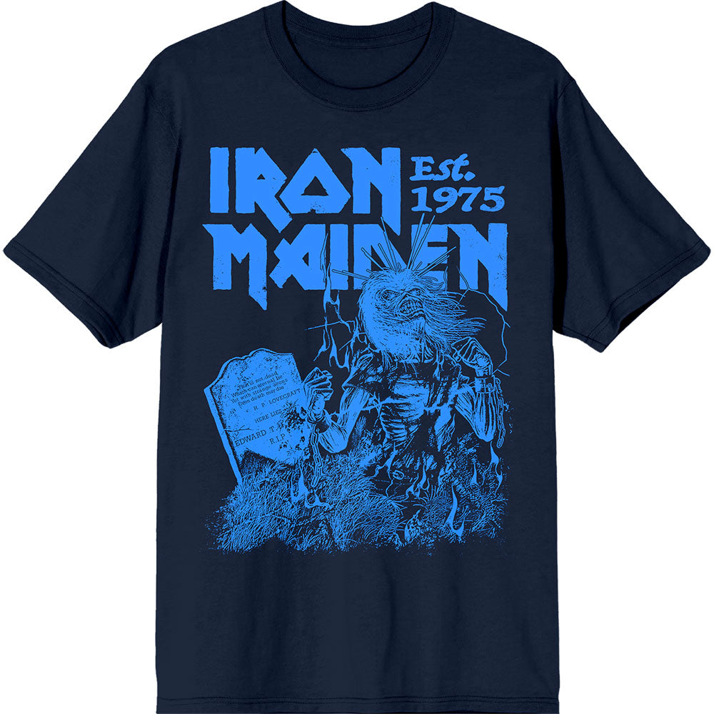 IRON MAIDEN Attractive T-Shirt, Est. 1975 Life After Death Stamp