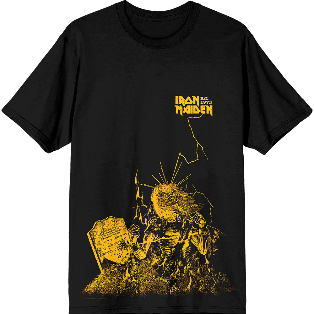 IRON MAIDEN Attractive T-Shirt, Est.1975 Life After Death Lightning