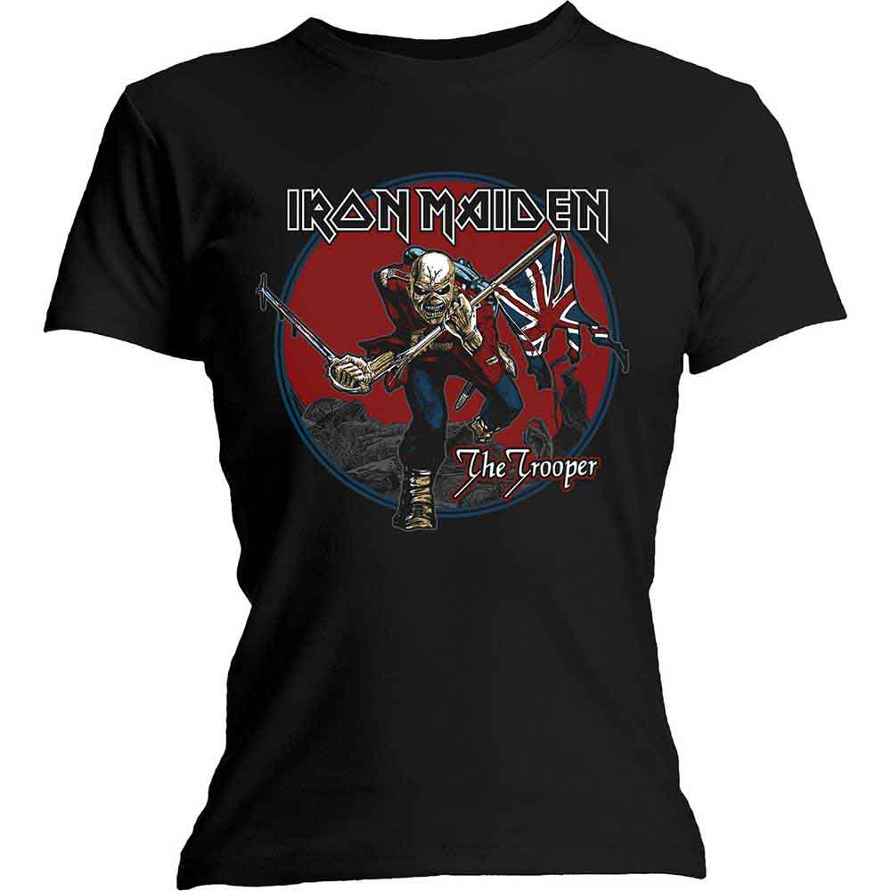 IRON MAIDEN Attractive T-Shirt, Trooper Red Sky