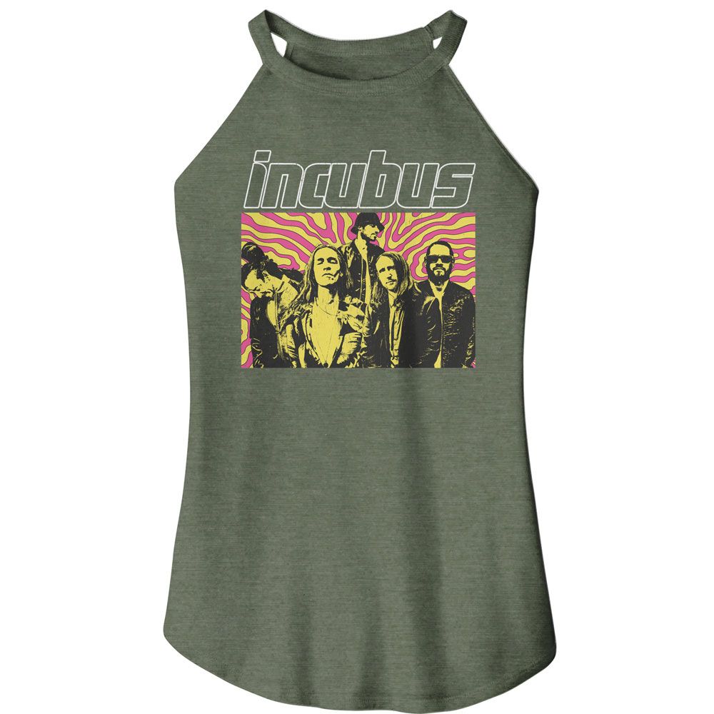 INCUBUS Rocker Tank Top, Swirl Background