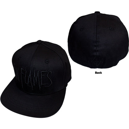 IN FLAMES Snapback Cap, Black Logo