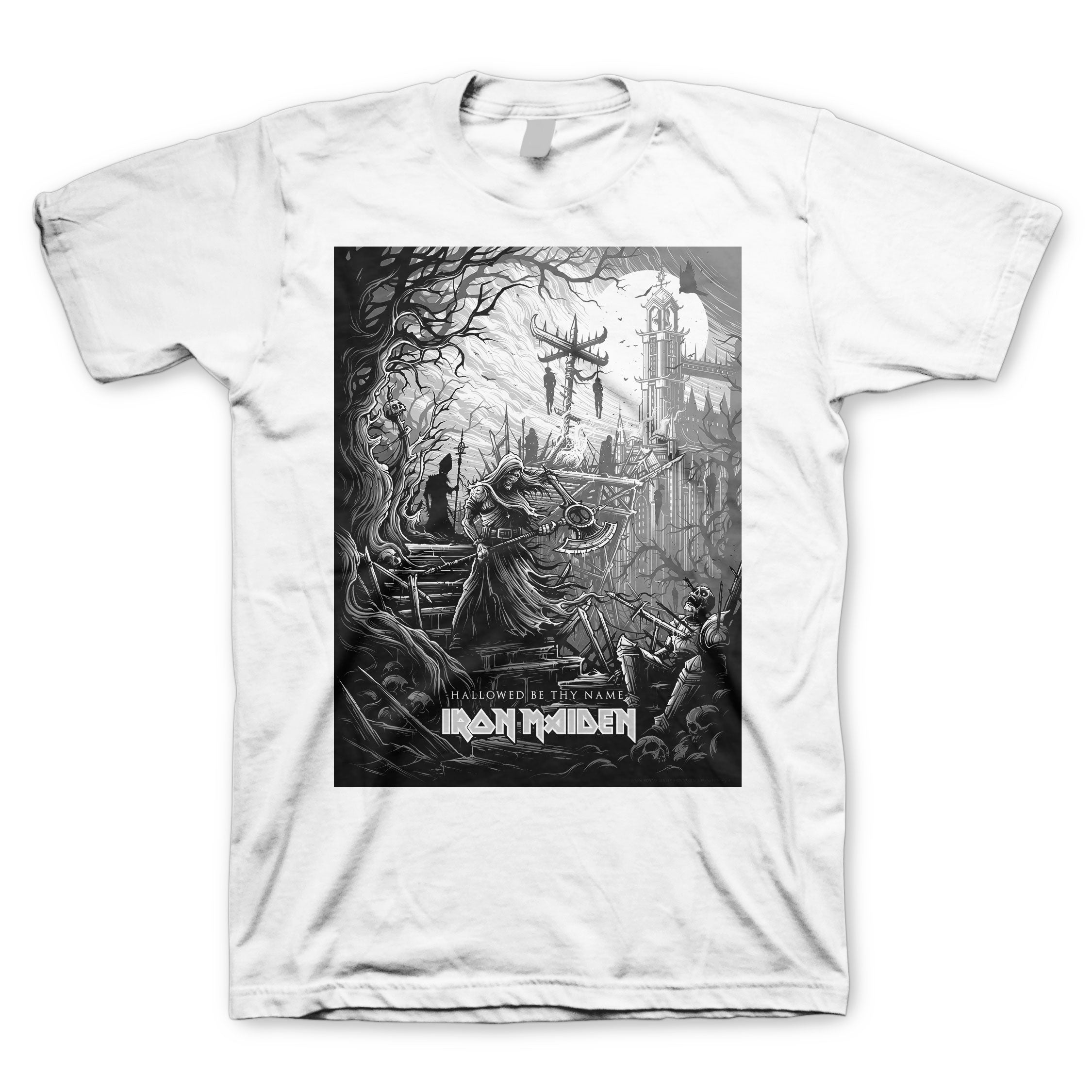 IRON MAIDEN Top Tier T-Shirt, Hallowed Be Thy Name