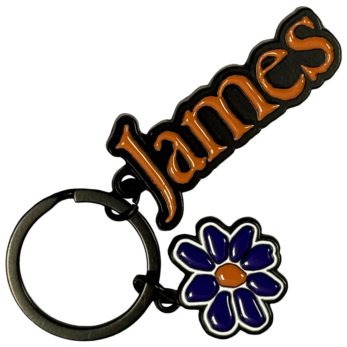 JAMES Keychain, Logo Purple