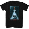 JAWS Eye-Catching T-Shirt, Shark Chasing Boat Poster