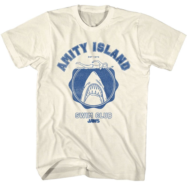 JAWS Eye-Catching T-Shirt, Amity Island Swim Club
