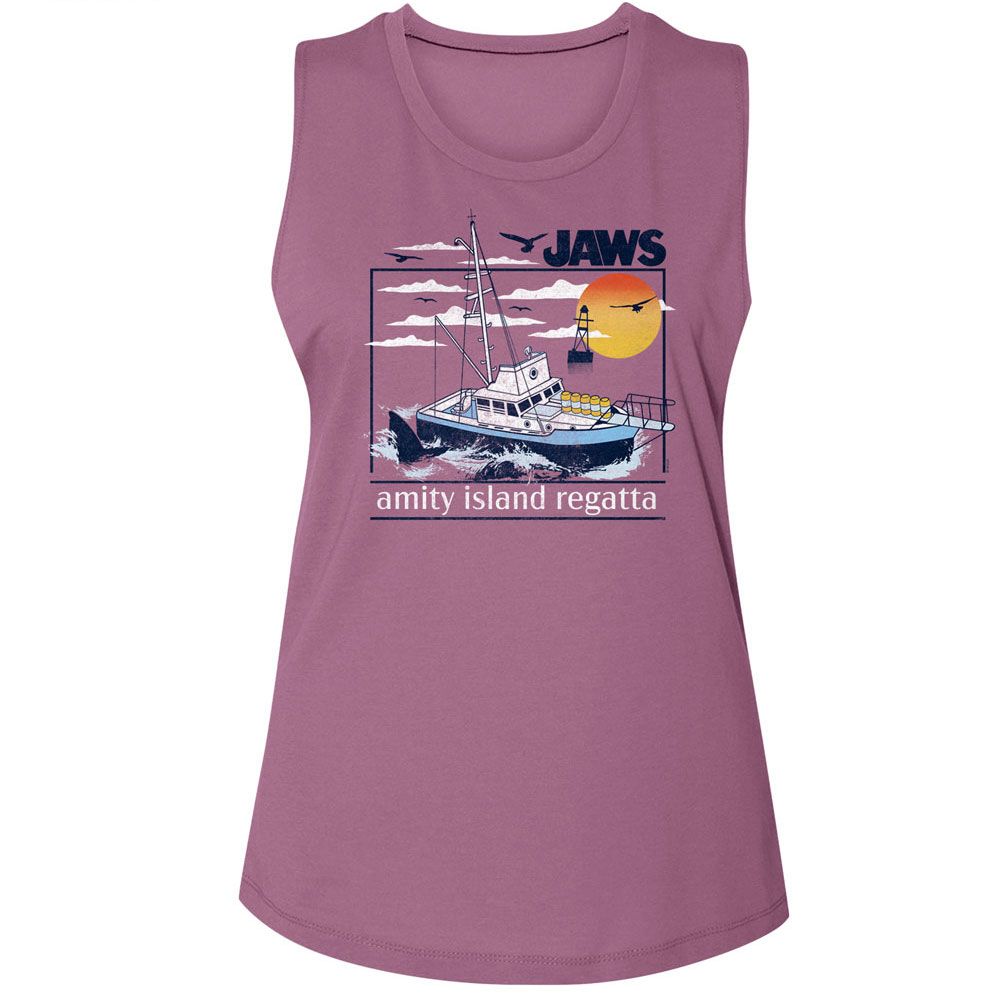 JAWS Muscle Tank Top, Amity Island Regatta