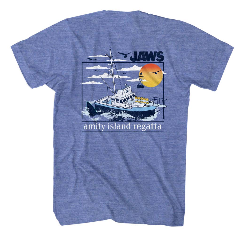 JAWS Eye-Catching T-Shirt, Amity Island Regatta