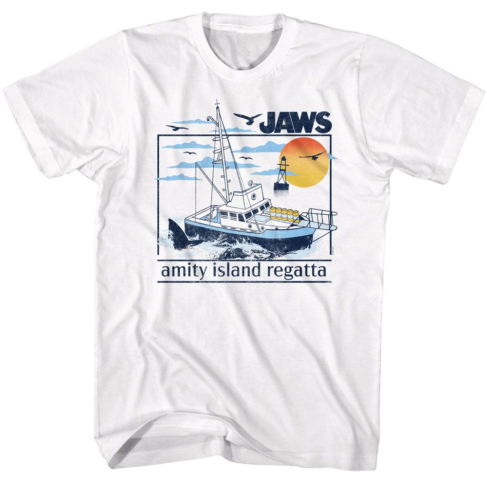 JAWS Eye-Catching T-Shirt, Amity Island Regatta