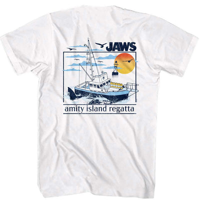 JAWS Eye-Catching T-Shirt, Amity Island Regatta