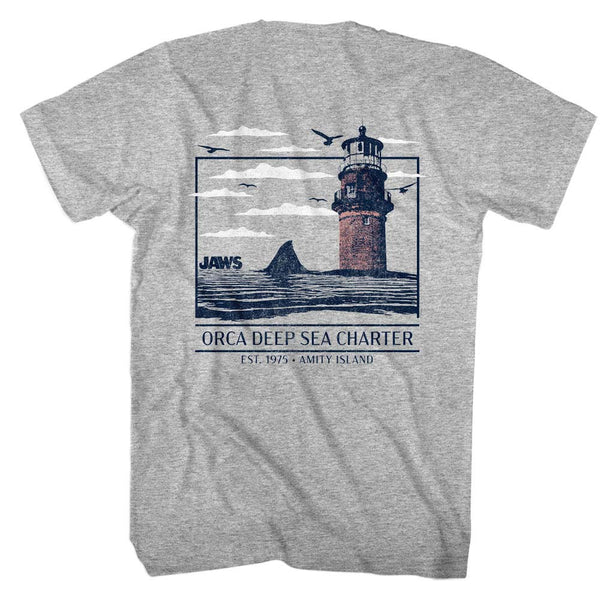 JAWS Eye-Catching T-Shirt, Orca Deep Sea Charter