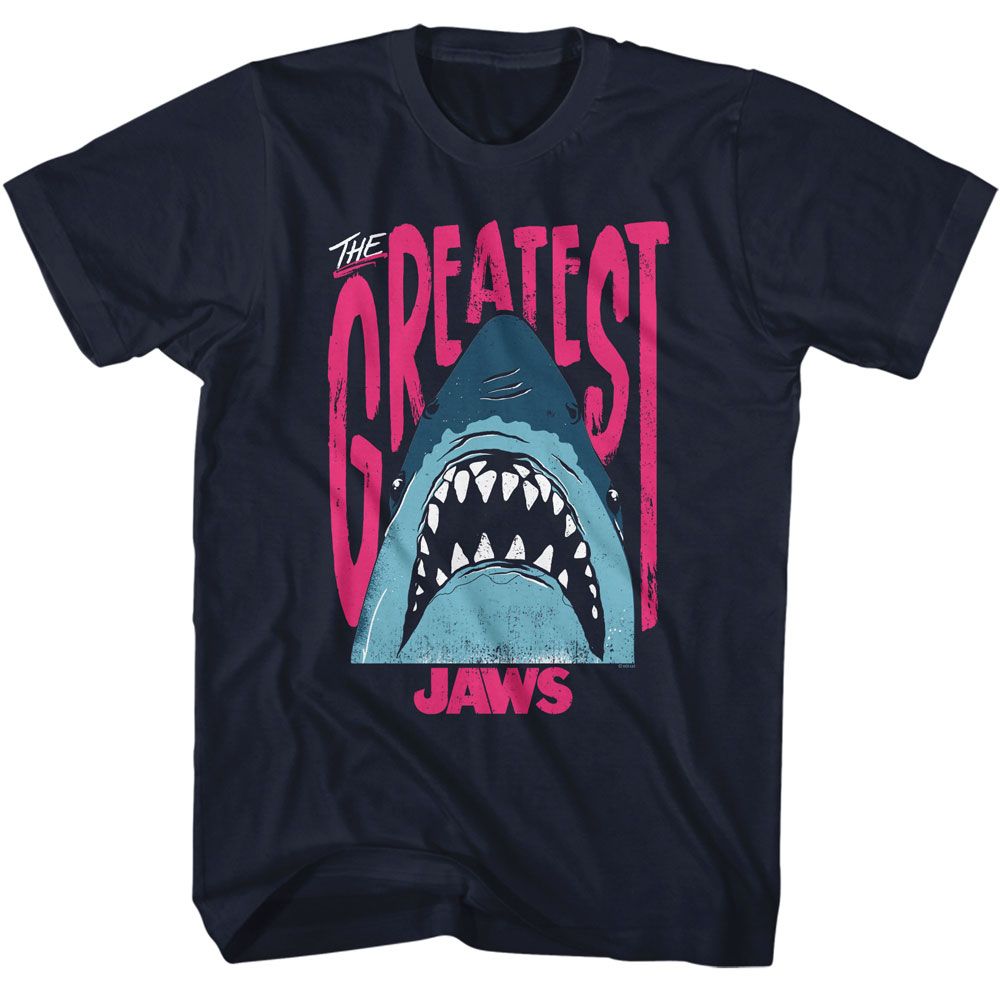 JAWS Eye-Catching T-Shirt, The Greatest Shark | Authentic Band Merch