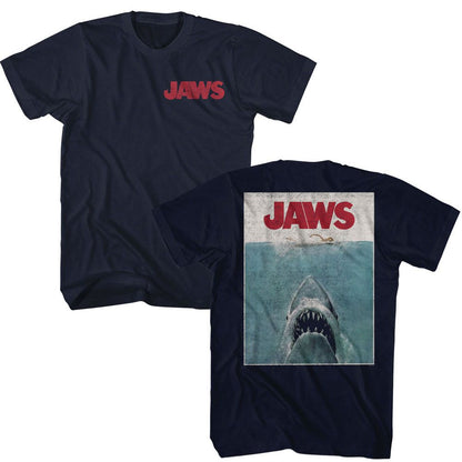 JAWS Eye-Catching T-Shirt, VINTAGE POSTER F B